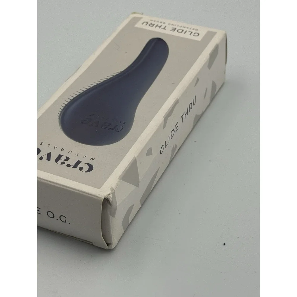 Crave Naturals Glide Thru Detangling Brush Blue New in Box